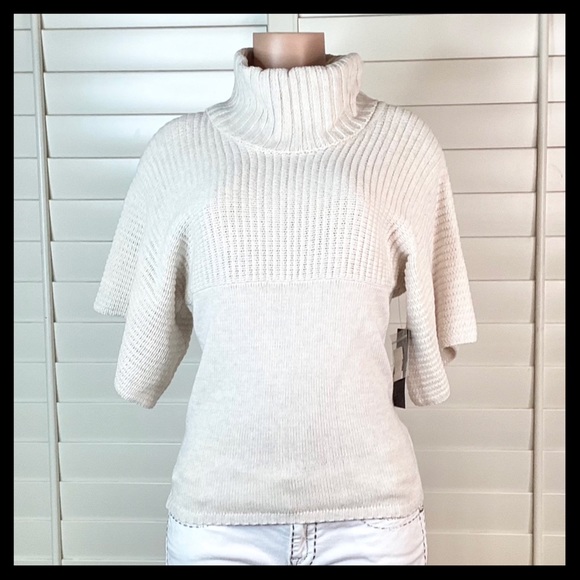BCBG Paris Sweaters - BCBG Paris Turtle Neck Sweater Heather Oatmeal
